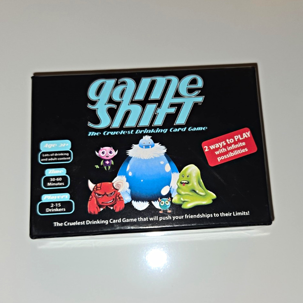 Game Shift The Cruelest Drinking Card Game 21+ Adult Party Game 2021 Complete
